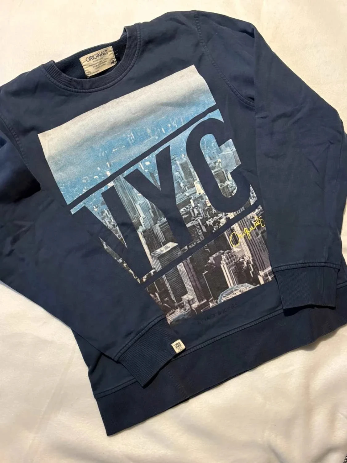 Sweat Jack & Jones bleu NYC – Taille L